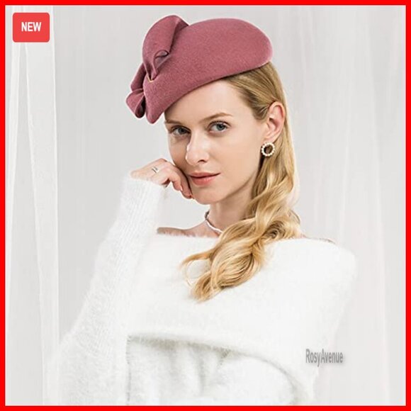 Wool Felt Fascinator Hat Women\'s Elegant Tea Party Cocktail Church Dress main image 6